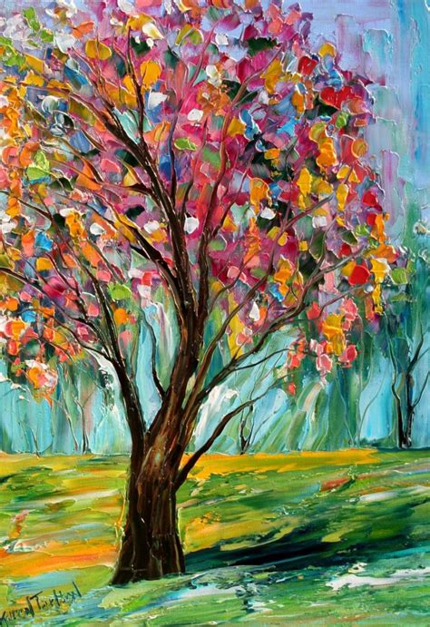 Spring Tree Print, on Watercolor Paper Made From Image of Past Painting ...