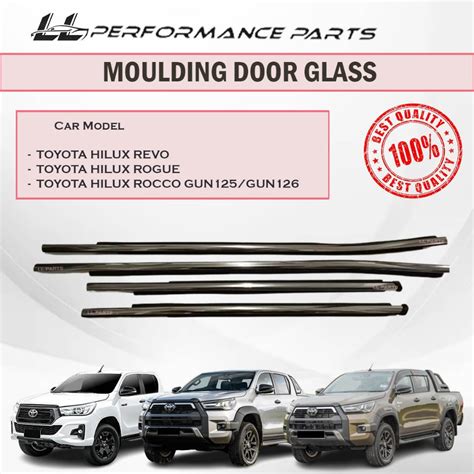 Toyota Hilux Revo Rogue Rocco Gun125 Gun126 Chrome Door Moulding Lining