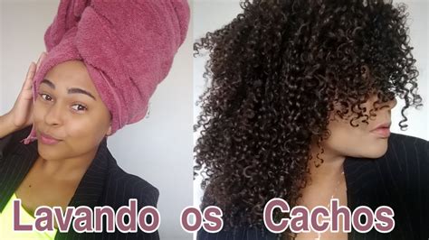 Rotina Capilar Cabelo Cacheado Lavando Cabelo Youtube