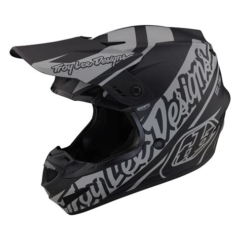 Troy Lee Designs MX Helmet GP Slice Black Gray Maciag Offroad