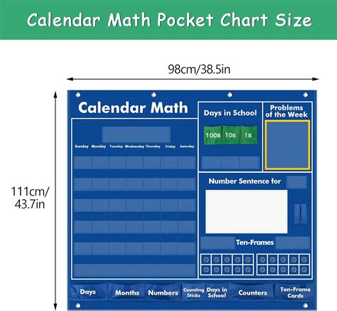 Kikigoal Calendario Diario De Matem Ticas Para Aula Tabla De Bolsillo