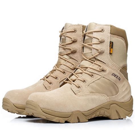 Jual Delta Force Sepatu Boots Kulit Import Dessert 516 Tinggi 8 Inch