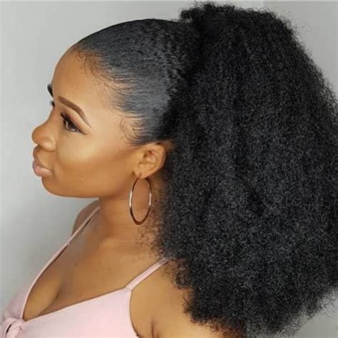 Kinky Coarse Pony Tail Ponytail Weave Afro Ponytail Etsy