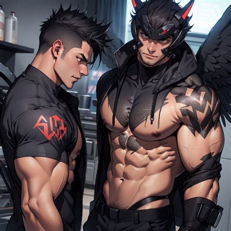 Black Angel Big Muscle Psycho Image Created By User