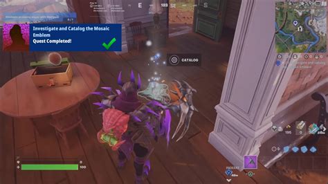 Fortnite Investigate And Collect The Mosaic Emblem Mosaic Snapshot