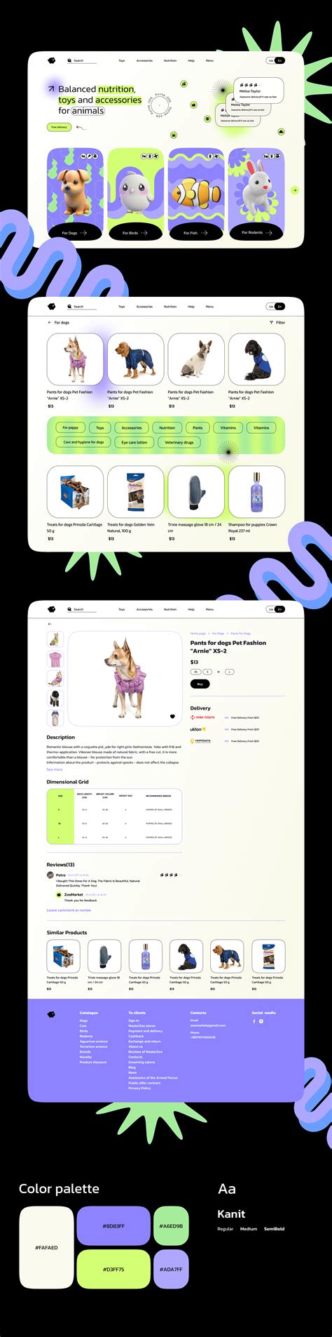 Pet Shop Web Design On Behance