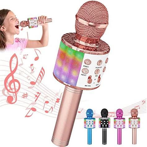 Tivifore Microphone Sans Fil Karaok Micro Karaoke Enfant Avec