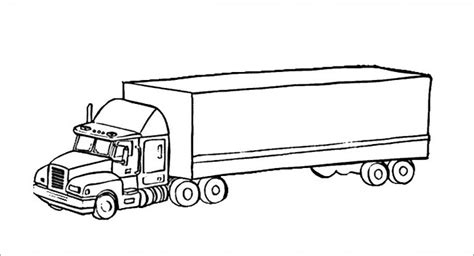 18 Wheeler Truck Coloring Pages - ColoringBay