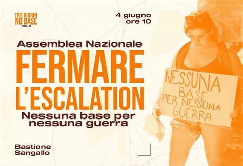 Assemblea Nazionale A Pisa Il Giugno Fermare Lescalation Bellica