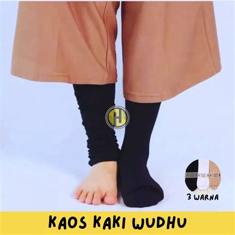 Jual Kaos Kaki Wudhu Wanita Muslimah Praktis Haji Dan Umroh Hiban Store