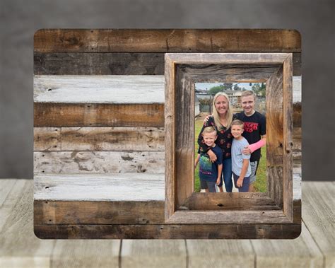 Sublimation Hardboard 8x10 Photo Frame Rustic Faux Wood Blank For Quote