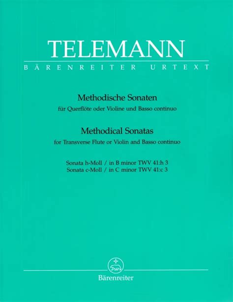 Methodische Sonaten Von Georg Philipp Telemann Im Stretta Noten