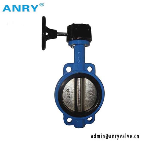 Nbr Epdm Seat Ss Disc Wafer Worm Gear Operated Butterfly Valve