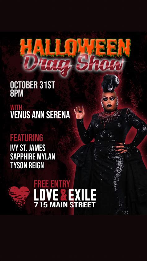 Halloween Drag Show in Nashville at Love and Exile Winery and Bar