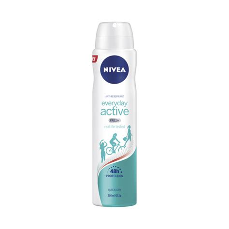 Buy Nivea Everyday Active Fresh Aerosol Antiperspirant Deodorant 250ml