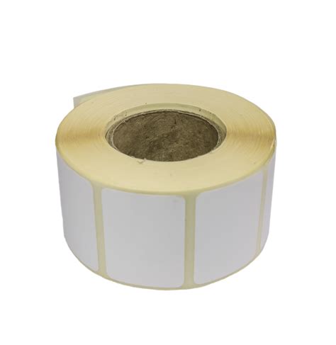 Blank White Direct Thermal Eco 40mm X 30mm Labels Labels Per Roll 500 Core Size 40 Mm