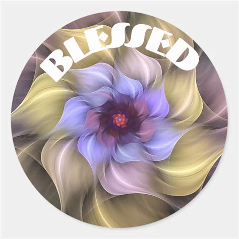 Blessed Classic Round Sticker Zazzle