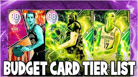 Best BUDGET CARDS In NBA 2k22 MyTeam Tier List YouTube