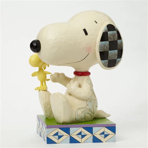 Peanuts By Jim Shore Snoopy With Woodstock Statue Friendship Comes In