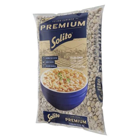 Feijão Carioca Tipo 1 Solito Premium Pacote 1kg Super José