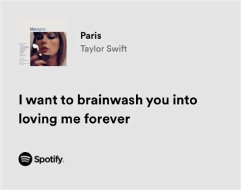 An Ad For Spotify With The Caption I Want To Brainwash You Into Loving Me Forever