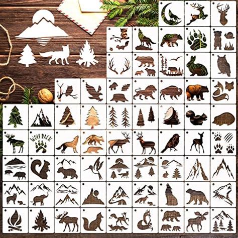 Amazon Pack X Inch Painting Drawing Wildlife Stencils