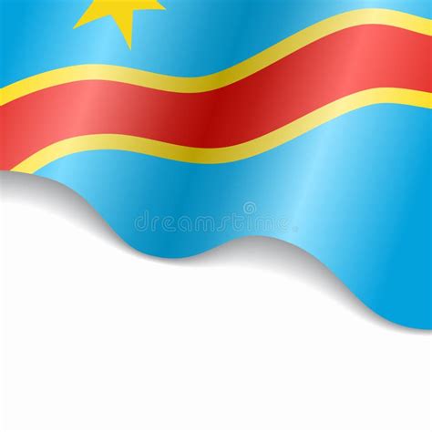 Congolese Flag Wavy Abstract Background. Vector Illustration. Stock ...