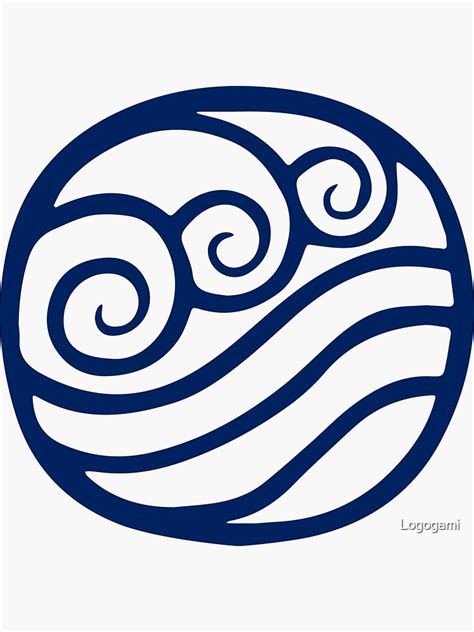 Waterbending Logo Sticker For Sale By Logogami Redbubble