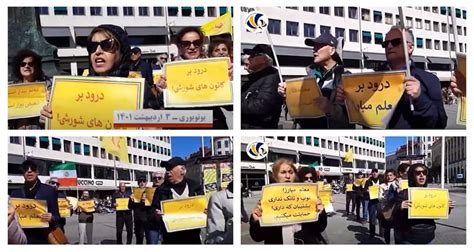 Gothenburg Sweden Freedom Loving Iranians Mek Supporters Rally In