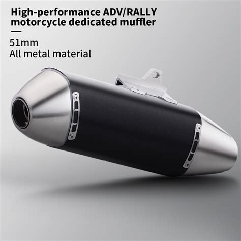 Universal 51MM Motorcycle Exhaust Akrapovic Muffler Pipe For Crf150