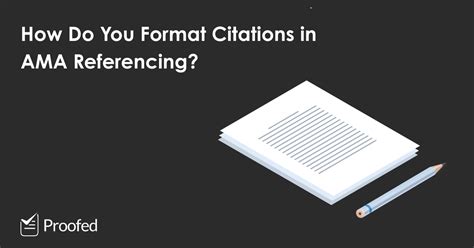 How To Format Citations In Ama Referencing Proofeds Writing Tips