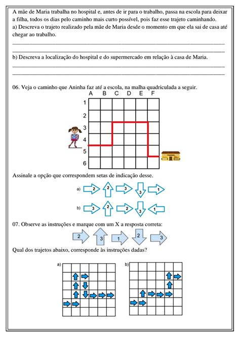 Atividade De Localização E Deslocamento 3 Ano Revoeduca