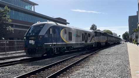 Doubleheader Amtrak Capitol Corridor 743 W SC 44 2101 F59PHI 2009