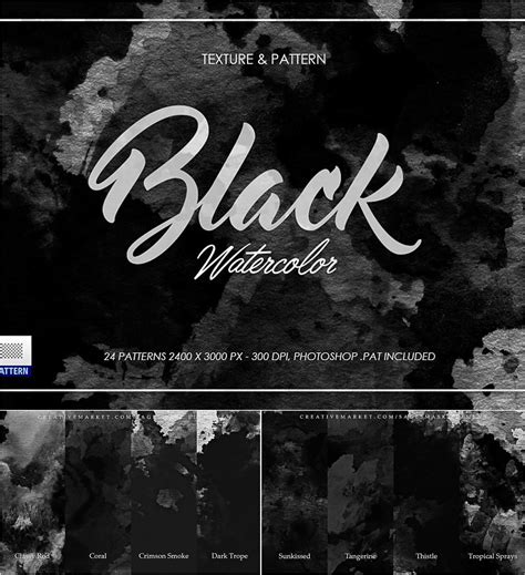 Black Dark Watercolor Texture | Free download