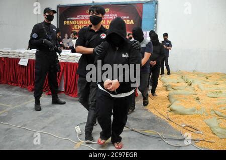 Cikarang West Java Indonesia 29th July 2020 Indonesian Police