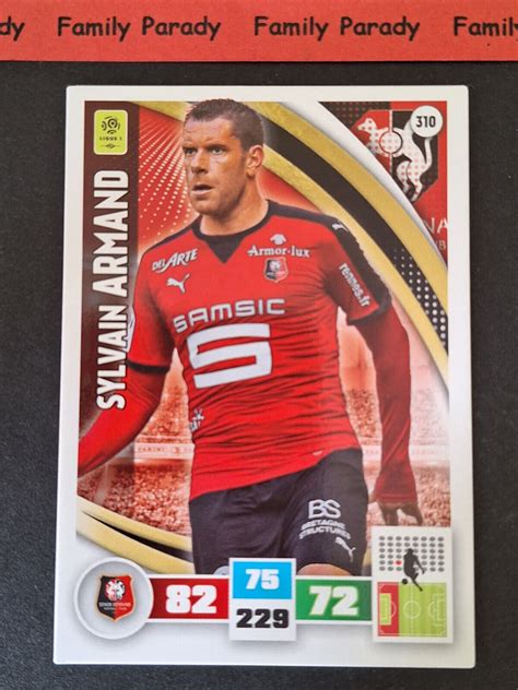 Sylvain Armand 310 Rennes Card Panini Adrenalyn XL Foot Ligue 1 2016 17