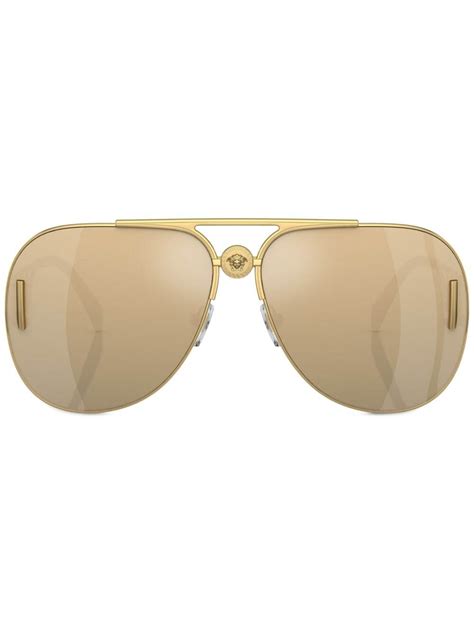 Versace Medusa Pilot Frame Sunglasses Editorialist