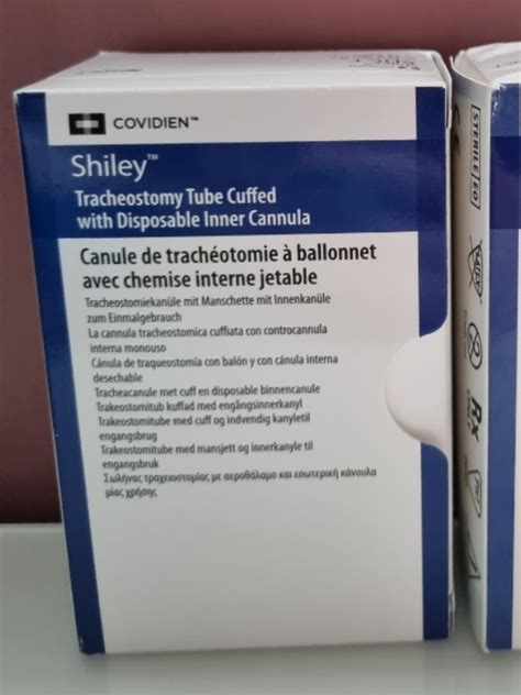 Shiley Tracheostomy Tube, Health & Nutrition, Medical Supplies & Tools ...