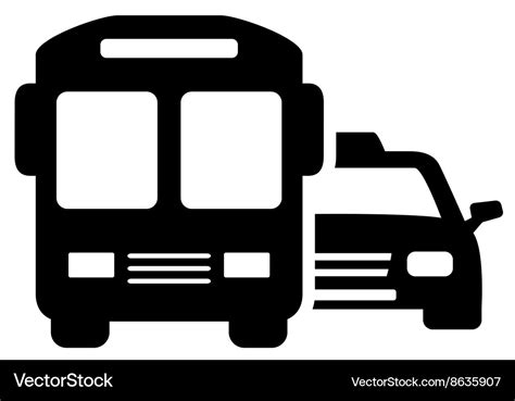 Social transport symbol Royalty Free Vector Image