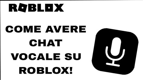 Come Avere La Chat Vocale Su Roblox METODO FACILE YouTube