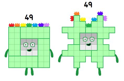 Forty Ninefanmade Gallery Numberblocks Wiki Fandom