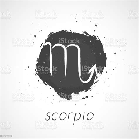 Vector Illustration With Hand Drawn Zodiac Sign Scorpio Stock