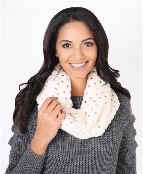 Snood Silver Star Faux Fur Snood Krisp