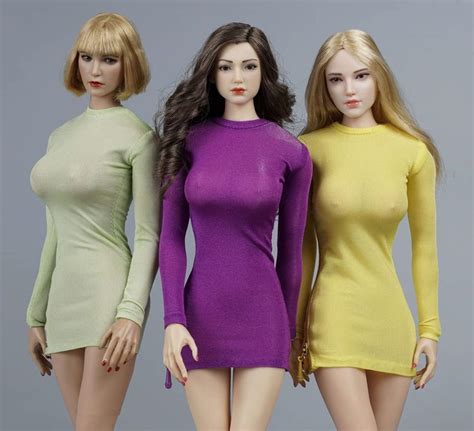 Buy Hiplay 1 6 Scale Female Figure Doll Clothes Multi Colored Tight