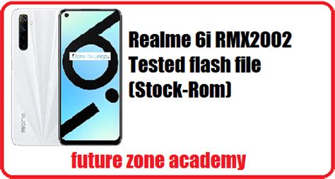 Realme I Rmx Tested Flash File Stock Rom Future Zone Academy