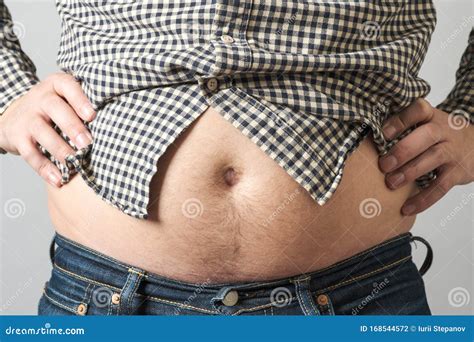 Man With Overweight Concept Of Beer Belly Stock Photo Image Of Human