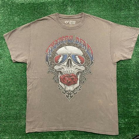 Liquid Blue Vintage Y2k Grateful Dead Deadhead Skull Rose Band T Shirt Grailed