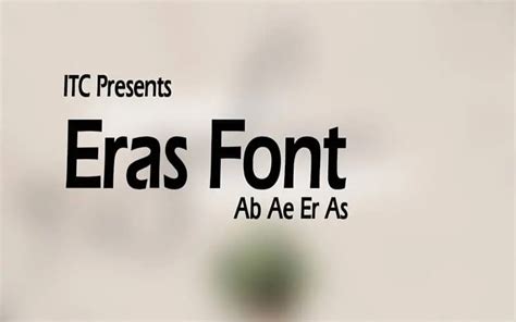 Eras Font Free Download