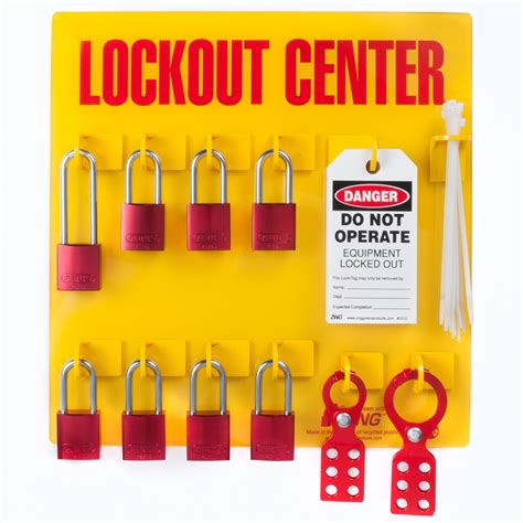 Lockout Tagout Station 8 Aluminum Padlocks Lss