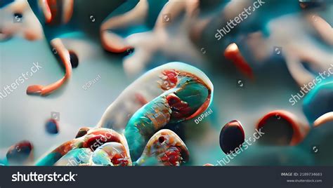 Intestinal Bacteria Gut Microbiome Helps Control Stock Illustration ... 